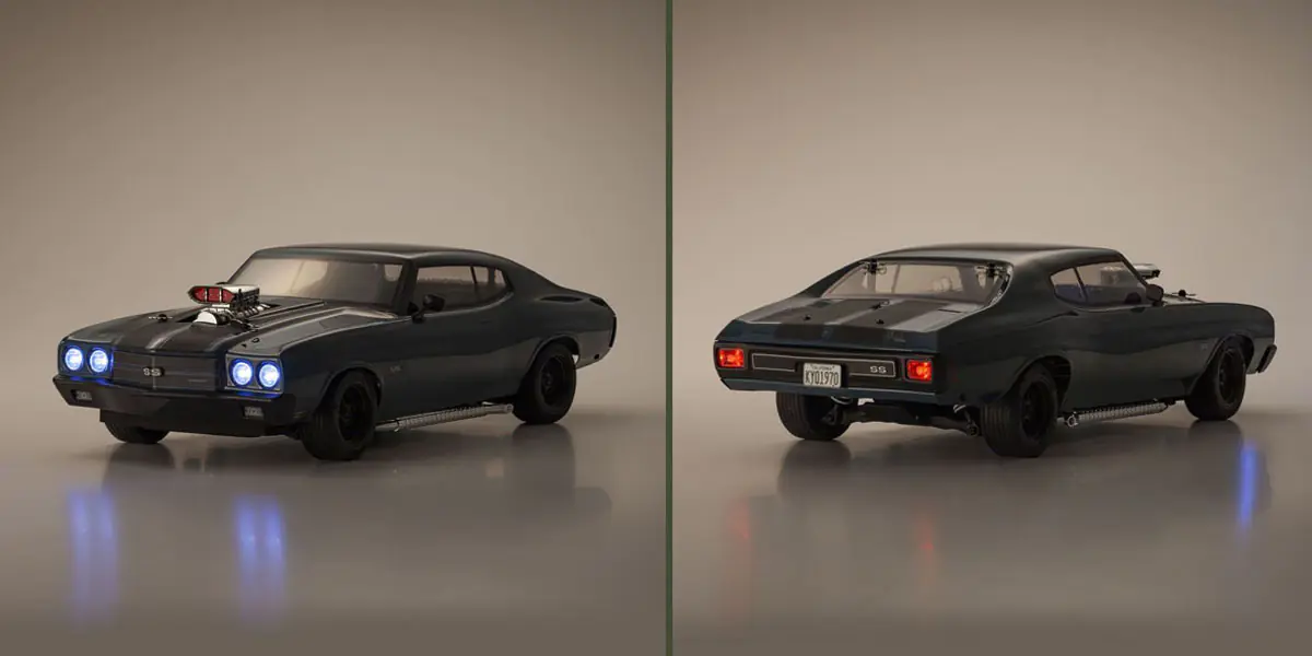 Samochód zdalnie sterowany Kyosho Fazer MK2 1970 Chevy® Chevelle® Supercharged VE karoseria ze światłami