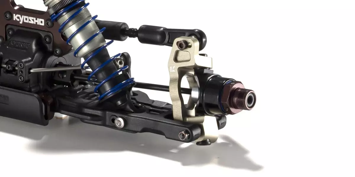 Kyosho MP11  profesjonalny model zdalnie sterowany skręt kół