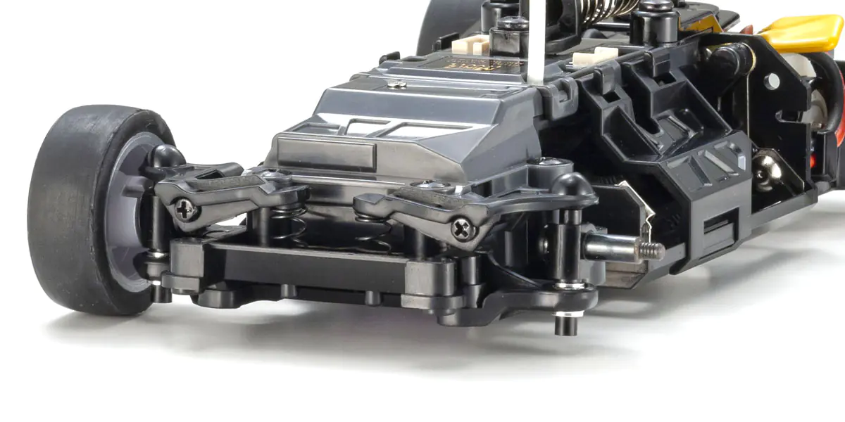 Model zdalnie sterowany Kyosho MINI-Z RWD MR-04 MINI-Z RWD Porsche 962 C Coupe LH przednie zawieszenie