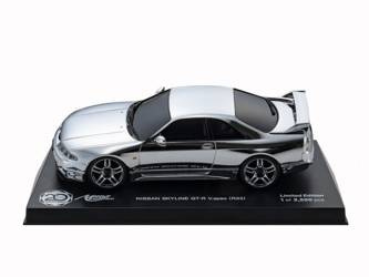 ASC MA020S Mini-Z CUP 20th Anniversary NISSAN SKYLINE GT-R V.Spec (R33) Chrome Silver MZP438CS