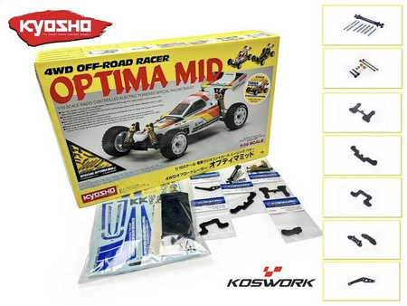 1/10 EP 4WD Racing Buggy Kit OPTIMA MID (Koswork Edition) 30622kE
