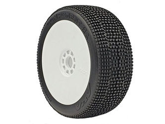 AKA Component 2AB 1:8 Buggy Tyre S-Soft Longwear on Evo Wheel (2) 14032QRW
