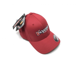 KYOSHO FLEXFIT CAP L/XL - kolor czerwony (88001R)