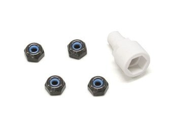 Color Nylon Nut Black MZW13BK Mini-Z