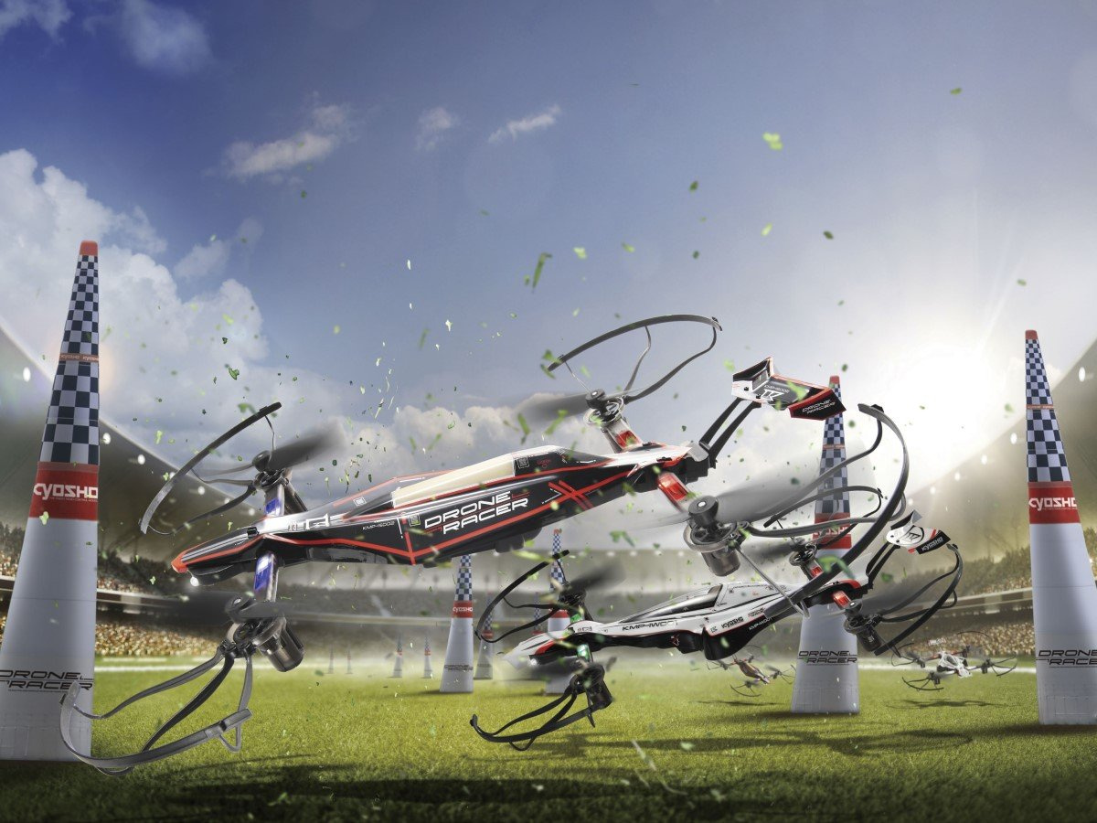 DRONE RACER G-ZERO Dynamic Biały Readyset RTF | | Kyosho.pl