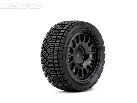 Jetko EX Avantgarde 1/10 Touring/Rally Tyre Black Wheel 12mm Hex (4 sztuki) JK3201RB