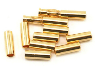 TEAM ORION Gold Connector Set (10 tubes + 2 plug 4mm) ORI40005