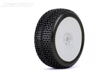 Jetko Dirt Slinger Ultra Soft 1:8 Buggy Pre-glued on White Rims (2 szt.) JK1005USGW