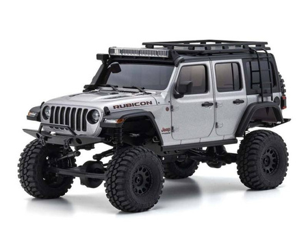 MINI-Z 4x4 Series Readyset Jeep Wrangler Unlimited Rubicon w/acc. Billet Silver Metallic 32528S