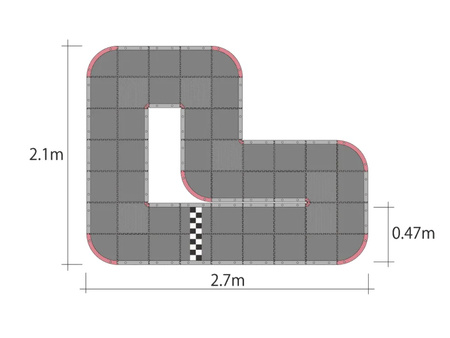 Mini-Z GrandPrix Circuit 30X30 Short (48 Mat) 87033B