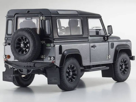 1:18 KYOSHO Land Rover Defender 90 Autobiography Corris Grey / Santorini Black (KS08901CGR)