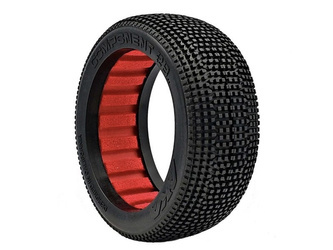 Opony z wkładkami do Buggy AKA Component 2AB 1:8 Buggy Tyre Soft Longwear (2 sztuki) AKA14032XR