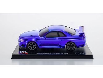 ASC MINI-Z 20th Anniversary for MINI-Z AWD MA-020 series MINI-Z AWD Sports NISSAN SKYLINE GT-R V Spec Ⅱ Nur (R34) Chrome Blue MZP427CBL
