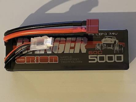 Team Orion Ranger LIPO 2S-7.4V-5000-60C T-Plug 140x46x25mm 330g ORI14313 