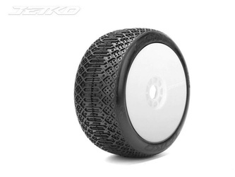 Jetko J One Composite Soft 1:8 Buggy Pre-glued White Revo Rims (2 szt.) JK1009CSRW