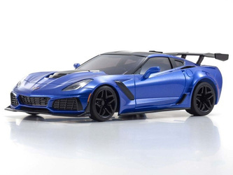MINI-Z RWD Series Ready Set Chevrolet Corvette ZR1 Elkhart Lake Blue Metallic (with LED) 32334BL