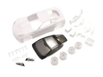 Corvette ZR1 White Body Set w/Wheel MZN196