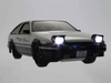 FIRST MINI-Z Initial D TRUENO AE86 66601A