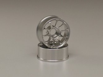 Felgi MINI-Z bardzo lekkie aluminiowe MR02-MR03 CE28N NARROW 0 OFFSET SILVER (2 szt.) R246-1502