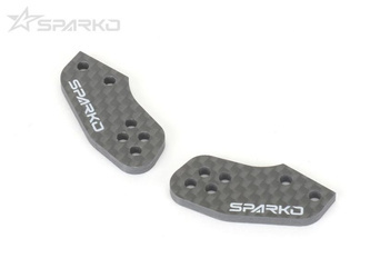 SPARKO F8 Carbon Fiber Steering Knuckle Plate 4 holes 3.0mm (2 szt.) F83016OP