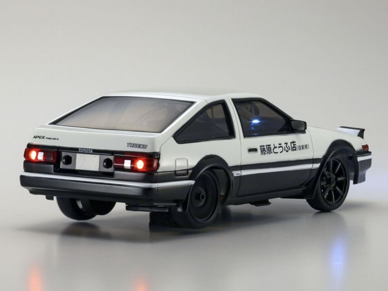 FIRST MINI-Z INITIAL D TOYOTA SPRINTER TRUENO AE86 w/Carbon WH/BK