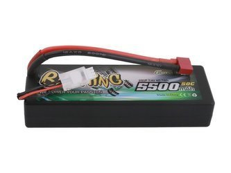 GENS ACE BATTERY LIPO 2S 7.4V-5500-50C(DEANS) 139X47X25MM 245G