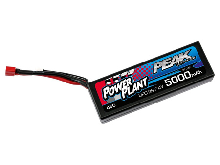 POWER PLANT PEAK LIPO 2S 7.4V 5000mAh 45C DEANS