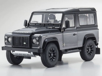 1:18 KYOSHO Land Rover Defender 90 Autobiography Corris Grey / Santorini Black (KS08901CGR)