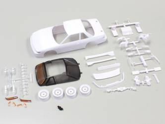 NISSAN SILVIA S13 White body set w/Wheel AWD MZN178