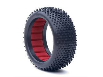 Opony z wkładkami do Buggy AKA Cross Brace 1:8 Buggy Tyre Soft Longwear (2 sztuki) AKA14004XR
