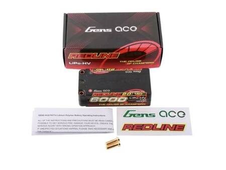 GensAce Redline 2.0 Shorty 2S HV 7.6V-140C-6000 96x47x25mm 220g GEA60002S14D5