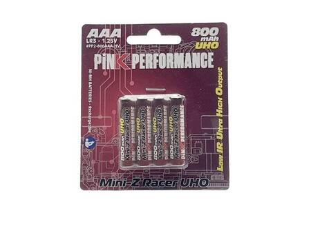 Pink Performance Batteries R3-AAA Ni-Mh 800Mah (4 szt.) UHO PP2-800AAA-HV