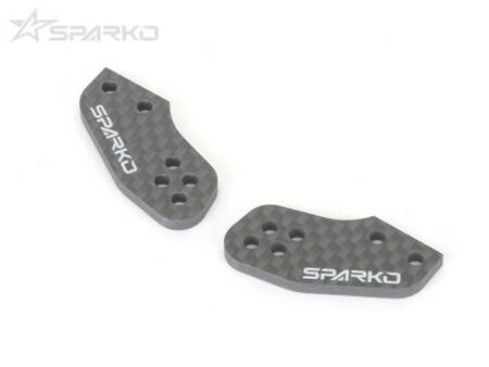 SPARKO F8 Carbon Fiber Steering Knuckle Plate 4 holes 3.0mm (2 szt.) F83016OP